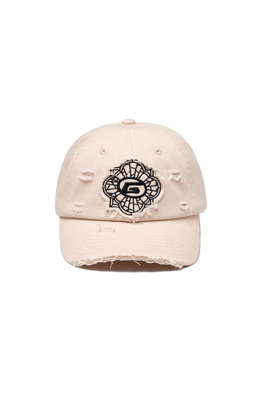 Black flower cap