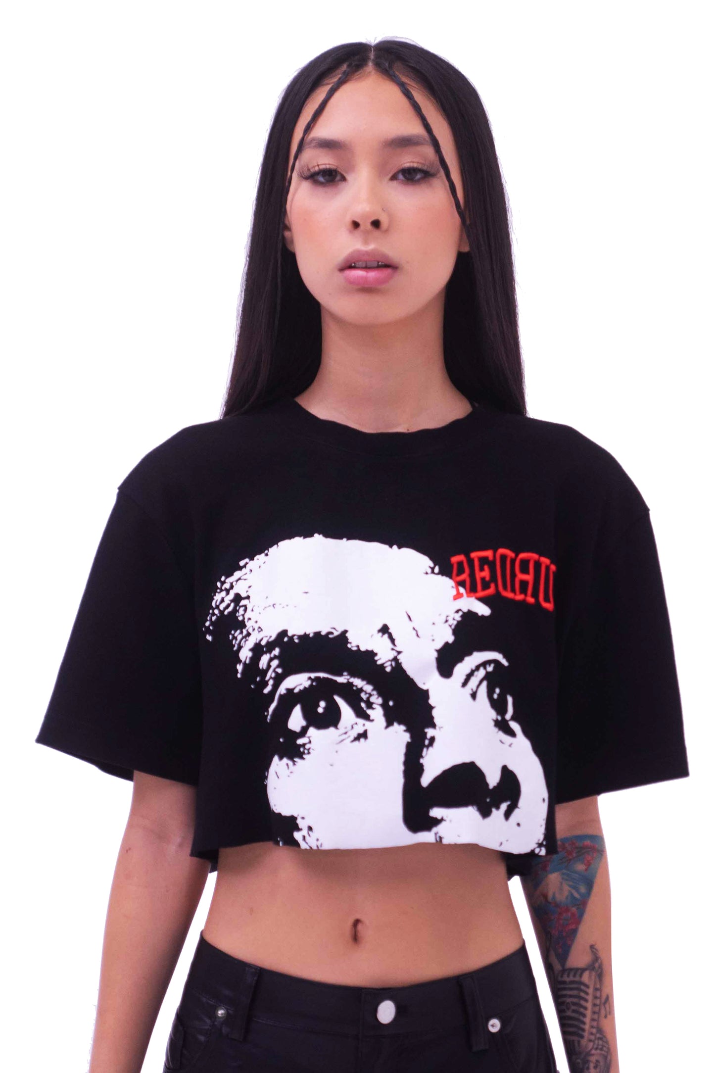 Cropped Face T-shirt